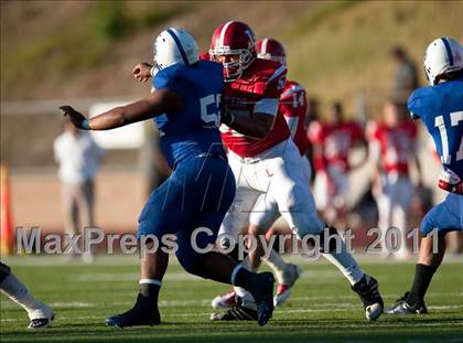 Thumbnail 1 in Bingham vs. Orange Lutheran (Mission Viejo Football Classic) photogallery.