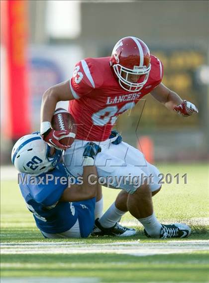 Thumbnail 2 in Bingham vs. Orange Lutheran (Mission Viejo Football Classic) photogallery.