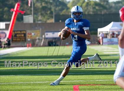 Thumbnail 3 in Bingham vs. Orange Lutheran (Mission Viejo Football Classic) photogallery.