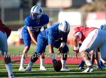 Thumbnail 1 in Bingham vs. Orange Lutheran (Mission Viejo Football Classic) photogallery.
