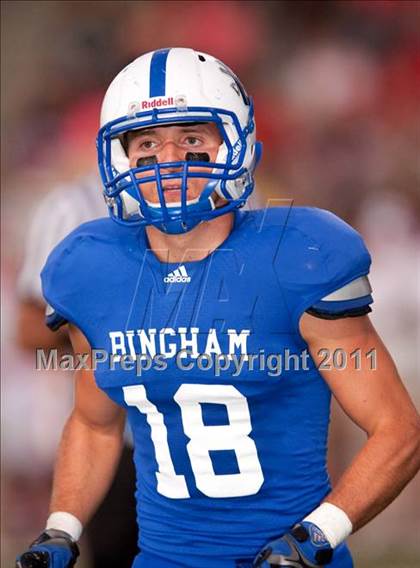 Thumbnail 2 in Bingham vs. Orange Lutheran (Mission Viejo Football Classic) photogallery.