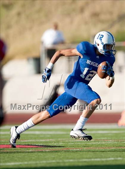 Thumbnail 1 in Bingham vs. Orange Lutheran (Mission Viejo Football Classic) photogallery.
