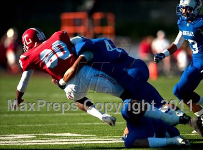Thumbnail 2 in Bingham vs. Orange Lutheran (Mission Viejo Football Classic) photogallery.