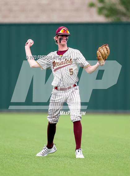 Thumbnail 3 in Collinsville vs Muenster (UIL 2A Baseball Area) photogallery.