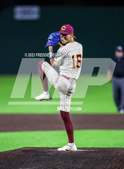 Thumbnail 1 in Collinsville vs Muenster (UIL 2A Baseball Area) photogallery.