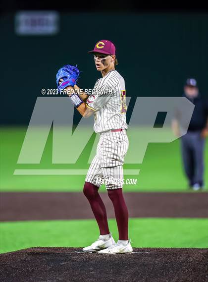 Thumbnail 3 in Collinsville vs Muenster (UIL 2A Baseball Area) photogallery.