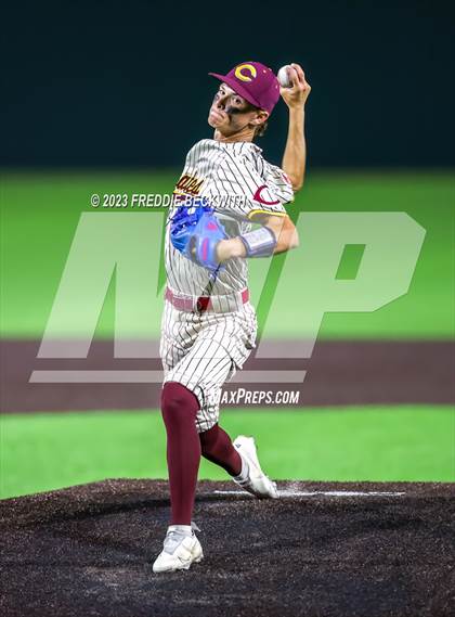 Thumbnail 1 in Collinsville vs Muenster (UIL 2A Baseball Area) photogallery.