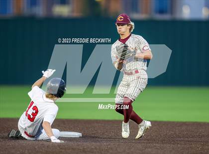 Thumbnail 2 in Collinsville vs Muenster (UIL 2A Baseball Area) photogallery.