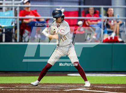 Thumbnail 3 in Collinsville vs Muenster (UIL 2A Baseball Area) photogallery.