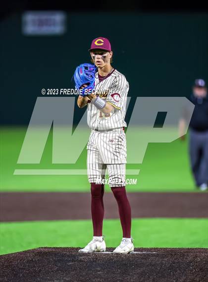 Thumbnail 2 in Collinsville vs Muenster (UIL 2A Baseball Area) photogallery.