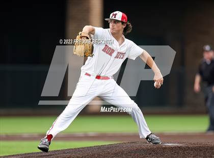 Thumbnail 3 in Collinsville vs Muenster (UIL 2A Baseball Area) photogallery.
