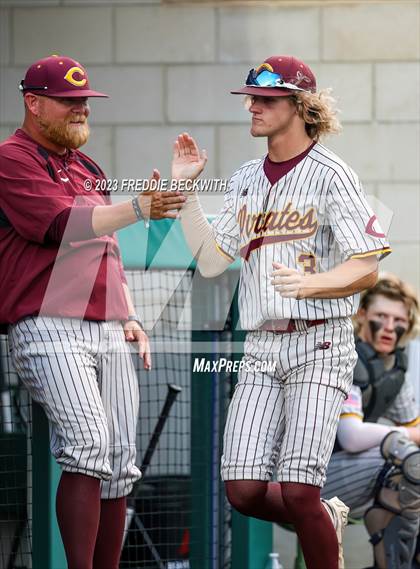 Thumbnail 2 in Collinsville vs Muenster (UIL 2A Baseball Area) photogallery.