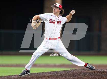 Thumbnail 3 in Collinsville vs Muenster (UIL 2A Baseball Area) photogallery.
