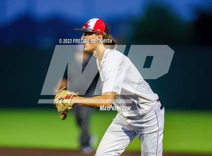 Thumbnail 3 in Collinsville vs Muenster (UIL 2A Baseball Area) photogallery.