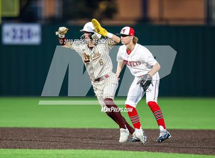 Thumbnail 3 in Collinsville vs Muenster (UIL 2A Baseball Area) photogallery.