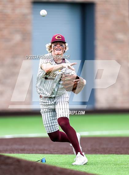 Thumbnail 2 in Collinsville vs Muenster (UIL 2A Baseball Area) photogallery.