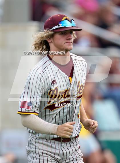 Thumbnail 3 in Collinsville vs Muenster (UIL 2A Baseball Area) photogallery.