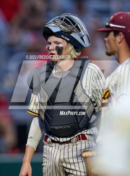 Thumbnail 3 in Collinsville vs Muenster (UIL 2A Baseball Area) photogallery.