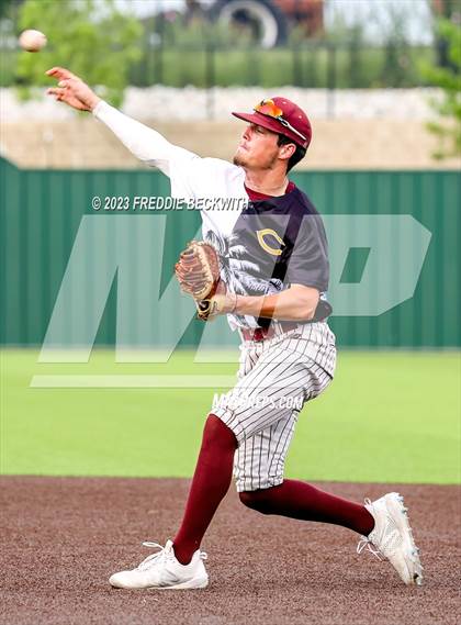 Thumbnail 2 in Collinsville vs Muenster (UIL 2A Baseball Area) photogallery.