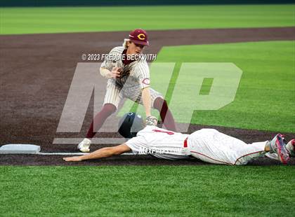 Thumbnail 3 in Collinsville vs Muenster (UIL 2A Baseball Area) photogallery.