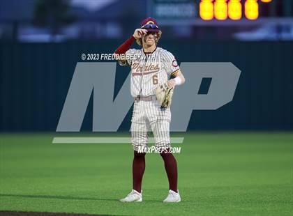 Thumbnail 2 in Collinsville vs Muenster (UIL 2A Baseball Area) photogallery.