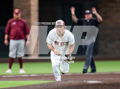Thumbnail 3 in Collinsville vs Muenster (UIL 2A Baseball Area) photogallery.