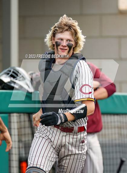 Thumbnail 3 in Collinsville vs Muenster (UIL 2A Baseball Area) photogallery.