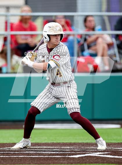 Thumbnail 2 in Collinsville vs Muenster (UIL 2A Baseball Area) photogallery.