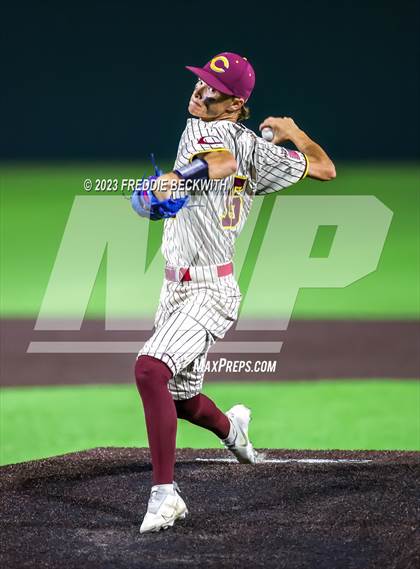 Thumbnail 3 in Collinsville vs Muenster (UIL 2A Baseball Area) photogallery.