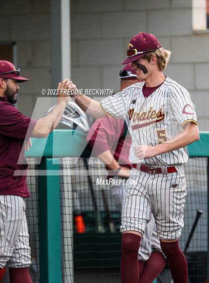 Thumbnail 3 in Collinsville vs Muenster (UIL 2A Baseball Area) photogallery.