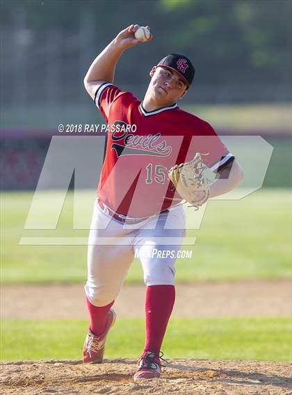 Thumbnail 1 in Babylon vs Center Moriches (Section XI Class B Finals game 1) photogallery.