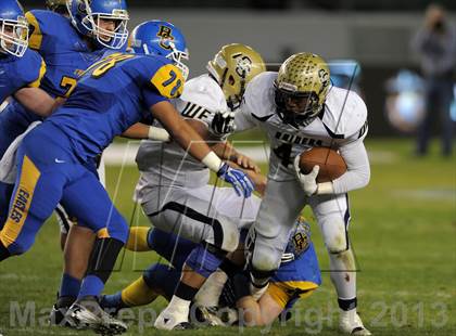 Thumbnail 1 in Central Catholic vs. Bakersfield Christian (CIF State D4 Final) photogallery.