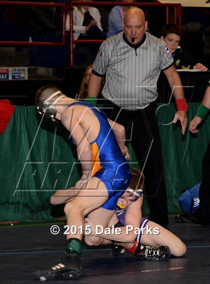 Thumbnail 1 in NYSPHSAA Wrestling Championships (Opening Ceremonies, Division 2 Preliminaries) photogallery.
