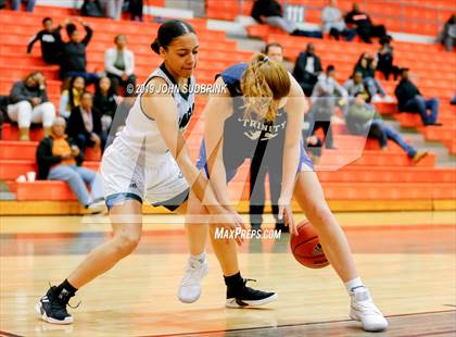 Thumbnail 1 in Trinity Episcopal vs Colonial Forge (StatVa Girls Basketball Classic) photogallery.