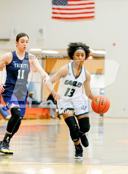 Thumbnail 2 in Trinity Episcopal vs Colonial Forge (StatVa Girls Basketball Classic) photogallery.
