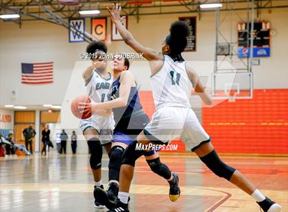 Thumbnail 1 in Trinity Episcopal vs Colonial Forge (StatVa Girls Basketball Classic) photogallery.