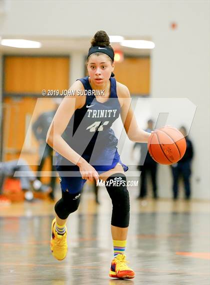 Thumbnail 1 in Trinity Episcopal vs Colonial Forge (StatVa Girls Basketball Classic) photogallery.