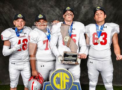 Thumbnail 1 in Carmel (CIF State DIV 5 AA Championship Trophy Award Photos) photogallery.