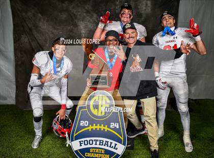 Thumbnail 1 in Carmel (CIF State DIV 5 AA Championship Trophy Award Photos) photogallery.