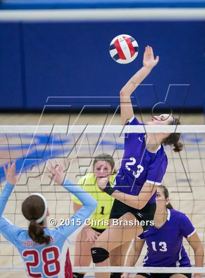 Thumbnail 3 in Southside vs Mt Saint Mary's Academy (AAA 7A 1st Round Playoff) photogallery.