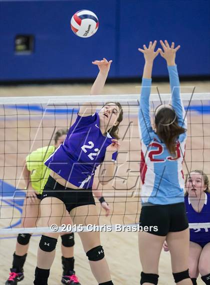 Thumbnail 3 in Southside vs Mt Saint Mary's Academy (AAA 7A 1st Round Playoff) photogallery.