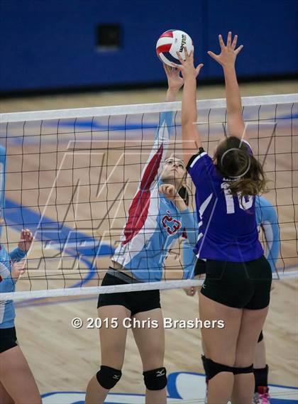 Thumbnail 3 in Southside vs Mt Saint Mary's Academy (AAA 7A 1st Round Playoff) photogallery.