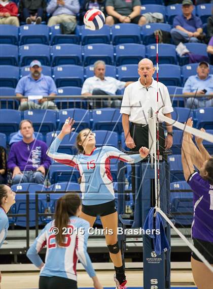 Thumbnail 3 in Southside vs Mt Saint Mary's Academy (AAA 7A 1st Round Playoff) photogallery.
