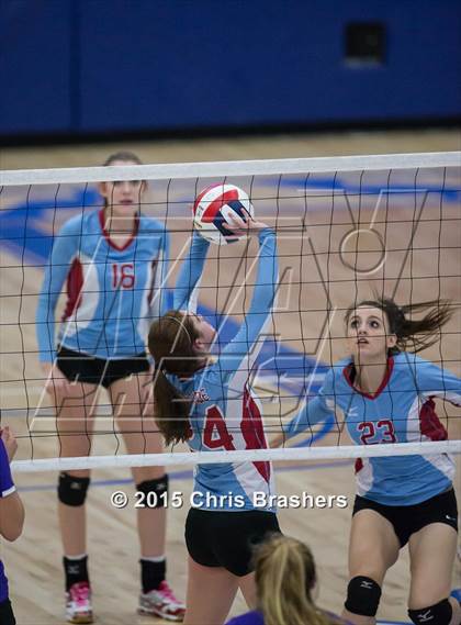Thumbnail 2 in Southside vs Mt Saint Mary's Academy (AAA 7A 1st Round Playoff) photogallery.