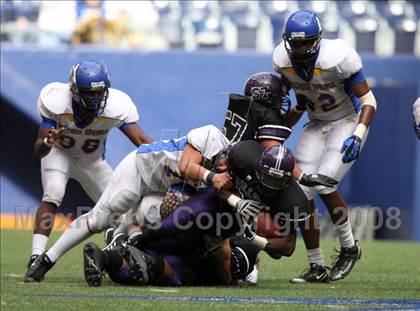 Thumbnail 3 in Everman vs. Sulphur Springs (Texas 4A D2 State Semifinal) photogallery.