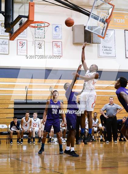 Thumbnail 1 in DePaul College Prep vs. Niles North (Battle of Bridge) photogallery.