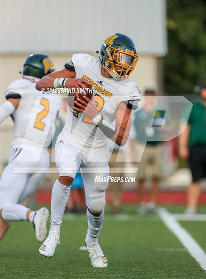 Thumbnail 3 in Blair Oaks vs Maryville (Kickoff Classic at William Jewell College) photogallery.
