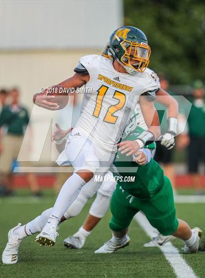 Thumbnail 2 in Blair Oaks vs Maryville (Kickoff Classic at William Jewell College) photogallery.