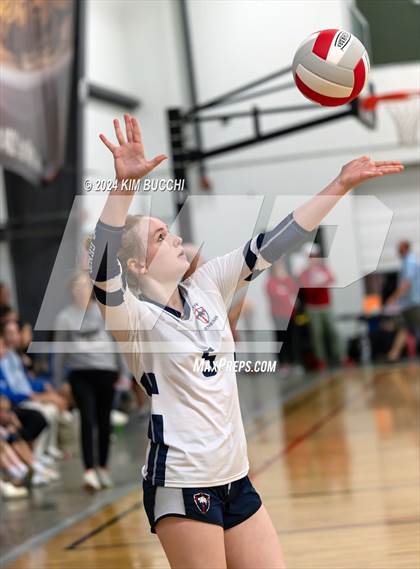 Thumbnail 2 in Indy Genesis HomeSchool vs Jackson HomeSchool (Midwest Volleyball Classic) photogallery.