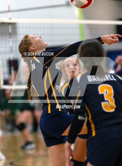Thumbnail 2 in Indy Genesis HomeSchool vs Jackson HomeSchool (Midwest Volleyball Classic) photogallery.